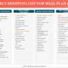 Shop List week 1